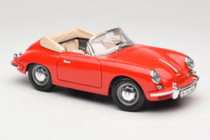 Porsche 356B Кабриолет Червен Tchibo 1:18 45703 Метал — снимка 6 от 8