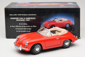 Porsche 356B Кабриолет Червен Tchibo 1:18 45703 Метал — снимка 8 от 8
