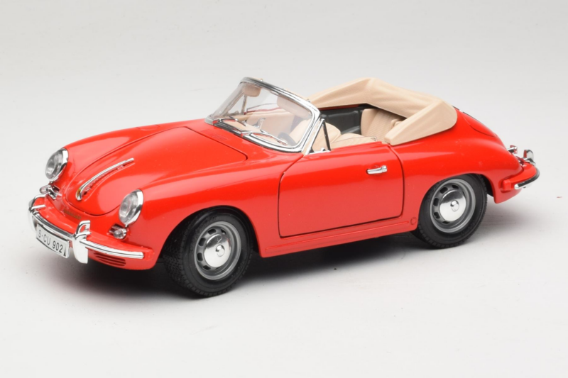 Porsche 356B Кабриолет Червен Tchibo 1:18 45703 Метал