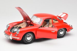 Porsche 356B Червен Bburago 1:18 3021 Метал — снимка 2 от 8