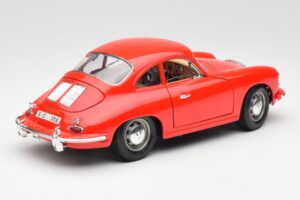 Porsche 356B Червен Bburago 1:18 3021 Метал — снимка 3 от 8