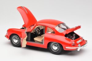 Porsche 356B Червен Bburago 1:18 3021 Метал — снимка 5 от 8