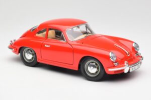 Porsche 356B Червен Bburago 1:18 3021 Метал — снимка 6 от 8