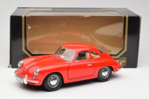 Porsche 356B Червен Bburago 1:18 3021 Метал — снимка 8 от 8
