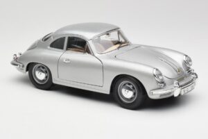 Porsche 356B Сребрист Bburago 1:18 3021-M1 Метал — снимка 6 от 8
