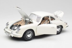 Porsche 356B Бял Bburago 1:18 3021-M3 Метал — снимка 2 от 8