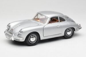 Porsche 356B Сребрист & Кафяв Интериор Bburago 1:18 3021-M2 Метал