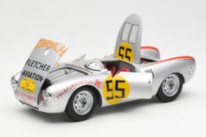 Porsche 550-1500 RS Spyder #55 H. Herrmann Carrera Panamericana 1954 AUTOart 1:18 85470 Метал — снимка 2 от 8