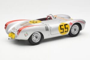 Porsche 550-1500 RS Spyder #55 H. Herrmann Carrera Panamericana 1954 AUTOart 1:18 85470 Метал — снимка 3 от 8