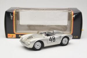 Porsche 550A Spyder #48 Sports Prototype 1955 Maisto 1:18 50341 Метал — снимка 8 от 8