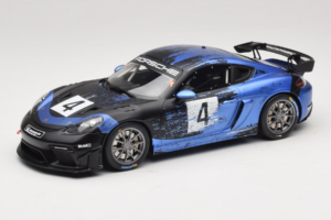 Porsche 718 Cayman GT4 RS Clubsport Черен Синьо Otto 1:18 OT469 Смола