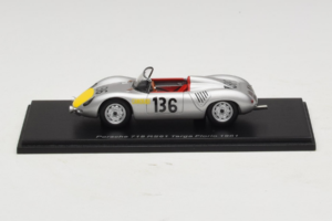 Porsche 718 RS 61 #136 S. Moss / G. Hill Porsche KG Targa Florio 1961 Spark 1:43 S4149 Смола