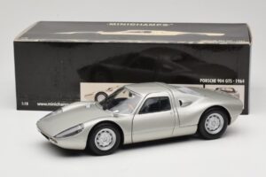 Porsche 904 GTS Сребрист Minichamps 1:18 180067722 Метал — снимка 8 от 8