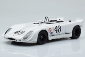 Porsche 908/02 #48 S. McQueen / P. Revson 12 Hours of Sebring 2nd Place Post Race Version 1970 AUTOart 1:18 87072 Метал