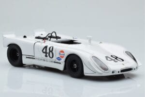 Porsche 908/02 #48 S. McQueen / P. Revson 12 Hours of Sebring 2nd Place Post Race Version 1970 AUTOart 1:18 87072 Метал — снимка 6 от 8