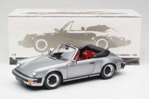 Porsche 911 930 Carrera 3.2 Кабриолет Сив Металик Minichamps 1:18 100063034 Метал — снимка 8 от 8