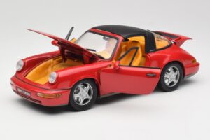 Porsche 911 964 Carrera 2 Targa Червен Anson 1:18 30305-W Метал — снимка 2 от 8