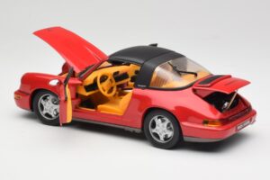 Porsche 911 964 Carrera 2 Targa Червен Anson 1:18 30305-W Метал — снимка 5 от 8