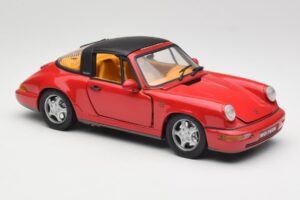 Porsche 911 964 Carrera 2 Targa Червен Anson 1:18 30305-W Метал — снимка 6 от 8