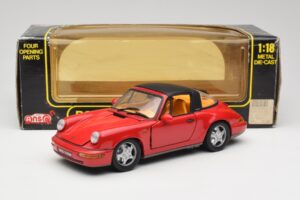 Porsche 911 964 Carrera 2 Targa Червен Anson 1:18 30305-W Метал — снимка 8 от 8