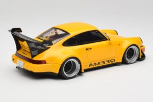 Porsche 911 964 RWB Keema Yellow GT Spirit 1:18 GT492 Смола — снимка 2 от 6