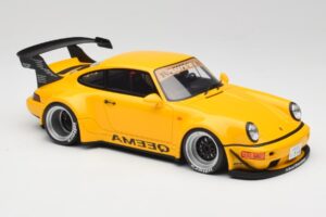 Porsche 911 964 RWB Keema Yellow GT Spirit 1:18 GT492 Смола — снимка 4 от 6