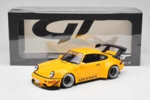 Porsche 911 964 RWB Keema Yellow GT Spirit 1:18 GT492 Смола — снимка 6 от 6