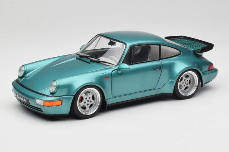 Porsche 911 964 Turbo Wimbledon Green Metallic Solido 1:18 S1803407 Метал