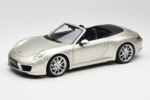 Porsche 911 991 Carrera S Кабриолет GT Сребрист Металик Minichamps 1:18 100061030 Метал