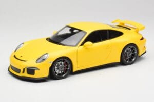 Porsche 911 991 GT3 Racing Жълто & Сребърни Джанти Minichamps 1:18 110062722 Метал