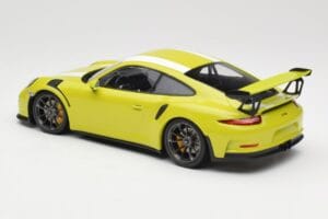 Porsche 911 991.1 GT3 RS Lizard Green & Stripes Minichamps 1:18 155066224 Метал — снимка 5 от 6