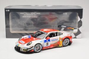 Porsche 911 991.1 GT3 R #3 Frikadelli Racing N. Siedler / K. Abbelen / S. Schmitz 24 Hours of Nurburgring 2016 Minichamps 1:1 — снимка 6 от 6