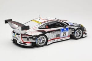 Porsche 911 991.1 GT3 R #21 WTM Racing J. Stursberg / V. Krumbach 24h Nurburgring 2016 Minichamps 1:18 155166021 Метал — снимка 2 от 6