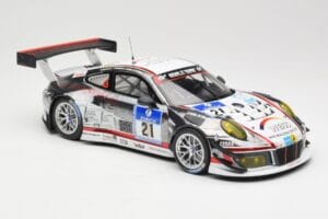 Porsche 911 991.1 GT3 R #21 WTM Racing J. Stursberg / V. Krumbach 24h Nurburgring 2016 Minichamps 1:18 155166021 Метал — снимка 4 от 6