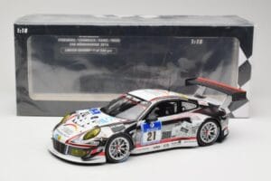 Porsche 911 991.1 GT3 R #21 WTM Racing J. Stursberg / V. Krumbach 24h Nurburgring 2016 Minichamps 1:18 155166021 Метал — снимка 6 от 6