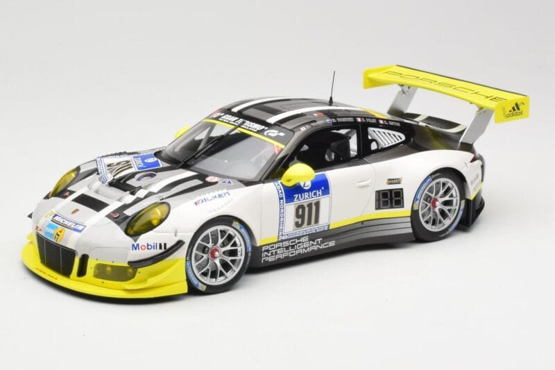 Porsche 911 991.1 GT3 R #911 Manthey Racing N. Tandy / E. Bamber 24h Nurburgring 2016 Minichamps 1:18 155166911 Метал