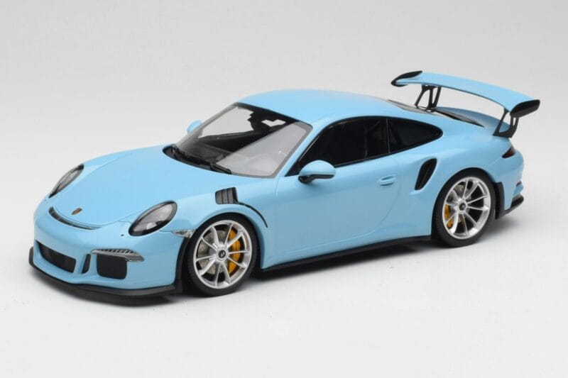 Porsche 911 991.1 GT3 RS Син Мат Джанти Minichamps 1:18 153066235 Метал