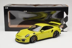 Porsche 911 991.1 GT3 RS Светлозелен Minichamps 1:18 155066222 Метал — снимка 6 от 6