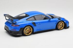 Porsche 911 991.2 GT2 RS Син със Златни Джанти Minichamps 1:18 155068302 Метал — снимка 2 от 6