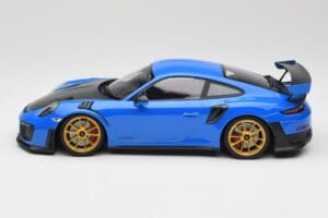 Porsche 911 991.2 GT2 RS Син със Златни Джанти Minichamps 1:18 155068302 Метал — снимка 3 от 6