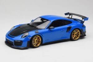 Porsche 911 991.2 GT2 RS Син със Златни Джанти Minichamps 1:18 155068302 Метал