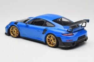 Porsche 911 991.2 GT2 RS Син със Златни Джанти Minichamps 1:18 155068302 Метал — снимка 5 от 6