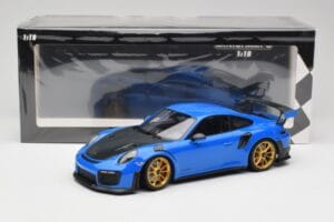 Porsche 911 991.2 GT2 RS Син със Златни Джанти Minichamps 1:18 155068302 Метал — снимка 6 от 6