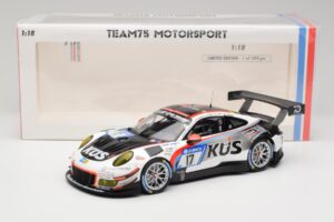 Porsche 911 991.2 GT3 R #17 Kues Team 75 Bernhard M. Christensen / K. Cairoli 24 Hours of Nurburgring 2018 Minichamps 1:18 15 — снимка 6 от 6