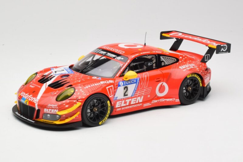 Porsche 911 991.2 GT3 R #2 Team Gigaspeed S. Bockmann 24 Hours of Nurburgring 2018 Minichamps 1:18 155186902 Метал