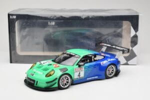 Porsche 911 991.2 GT3 R #4 Falken K. Bachler / M. Ragginger VLN Winner Round 6 2018 Minichamps 1:18 153186994 Метал — снимка 6 от 6