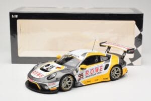 Porsche 911 991.2 GT3 R #99 Rowe Racing D. Olsen / M. Campbell 24 Hours of Spa 2019 Minichamps 1:18 155196099 Метал — снимка 6 от 6