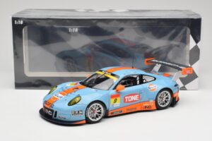 Porsche 911 991.2 GT3 R Pacific Gulf Racing #9 J. Lammers / K. Miura Super GT 300 Series 2017 Minichamps 1:18 155176909 Метал — снимка 6 от 6