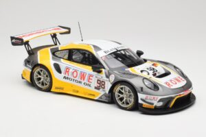 Porsche 911 991.2 GT3 R Rowe Racing #98 N. Muller / R. Dumas / M. Jaminet 24 Hours of Spa 2019 Minichamps 1:18 155196098 Мета — снимка 4 от 6