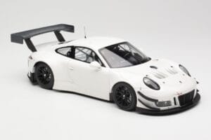 Porsche 911 991.2 GT3 R Бял с Черни Джанти Minichamps 1:18 155186900 Метал — снимка 4 от 6